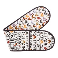 Hen & Black Toast Print Double Oven Glove Emma Bridgewater